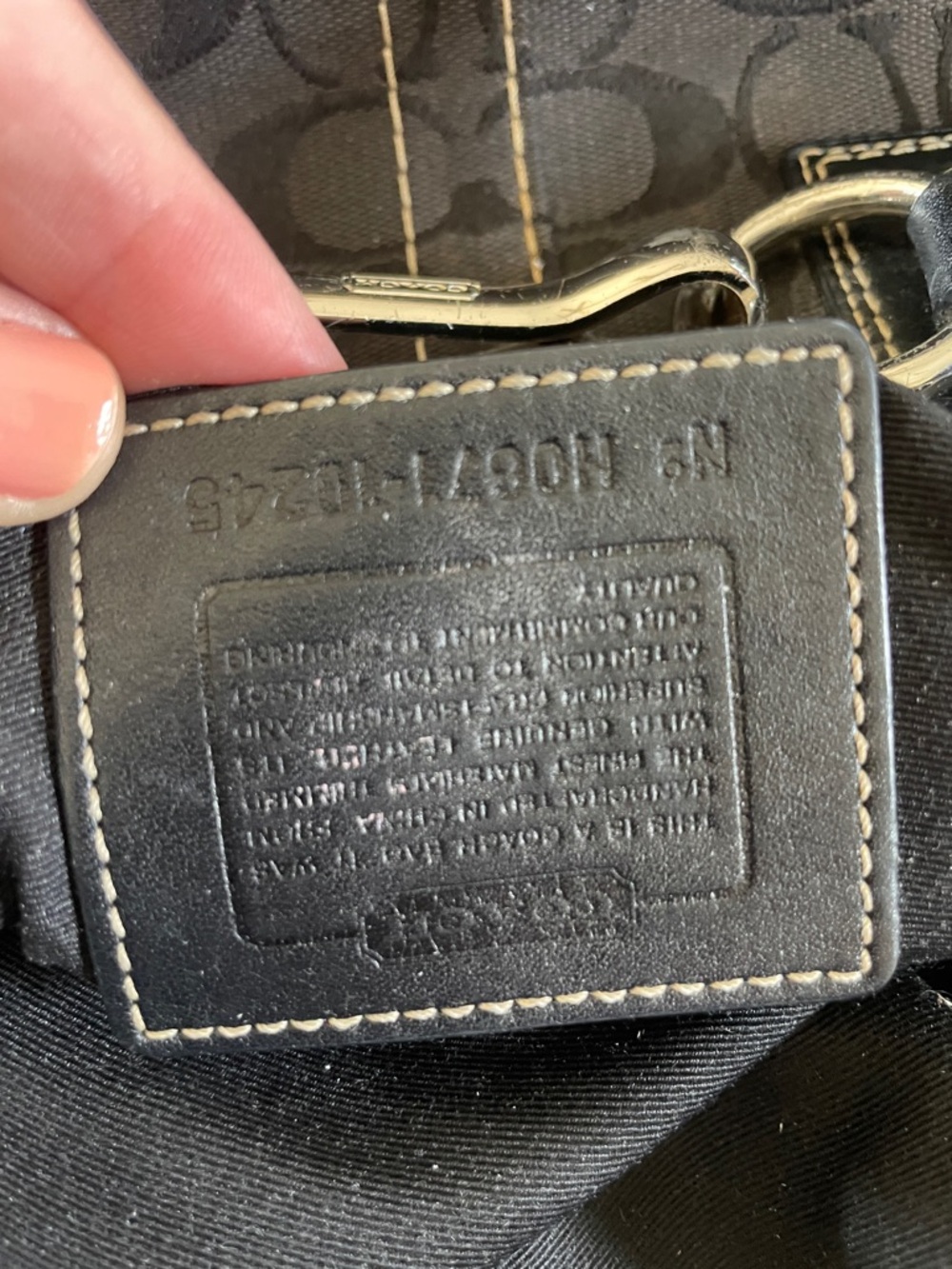 Vintage Coach Hampton Signature Carryall - Picture 2 of 14